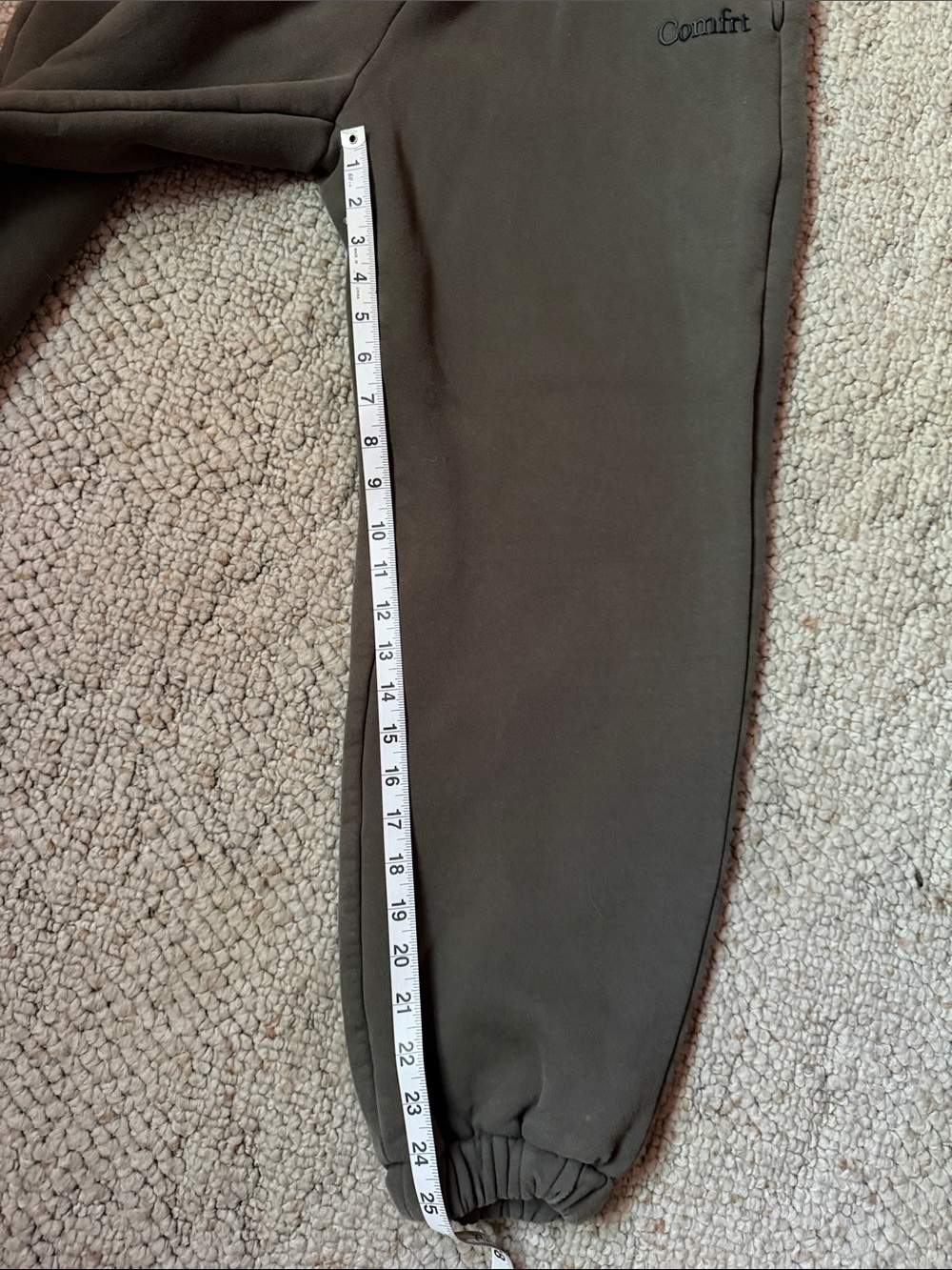 Comfrt Kids Olive Green Sweatpants - Picture 6 of 6